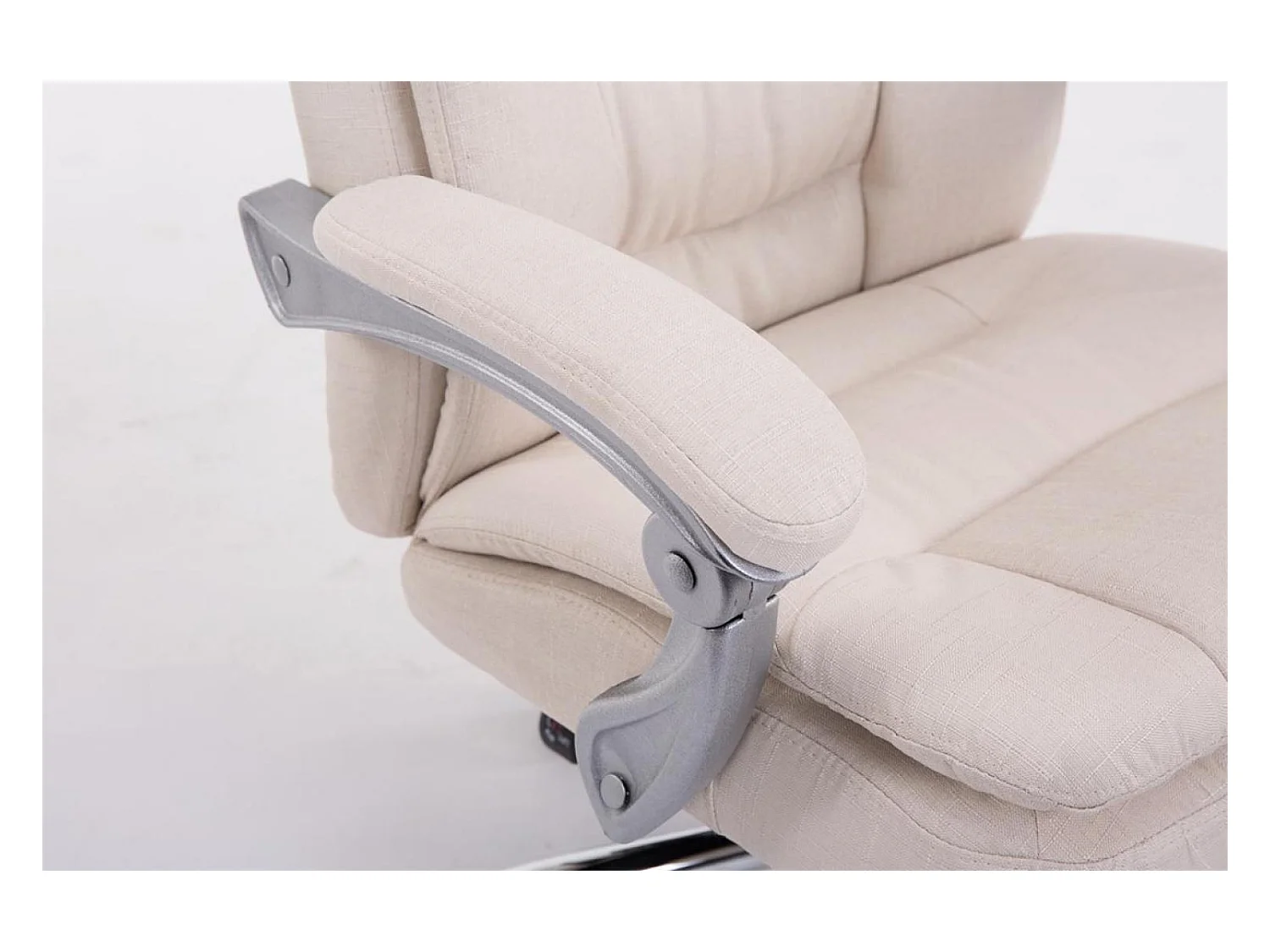 Bürosessel - Stoff - creme - XL Troy