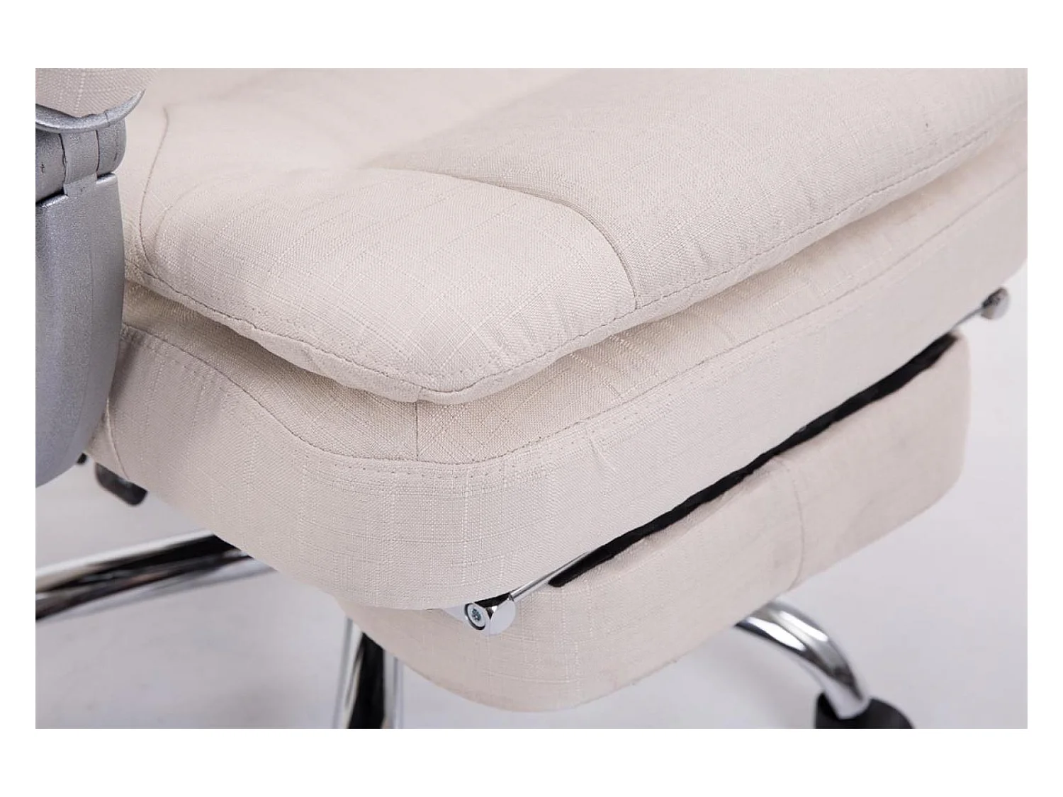 Bürosessel - Stoff - creme - XL Troy