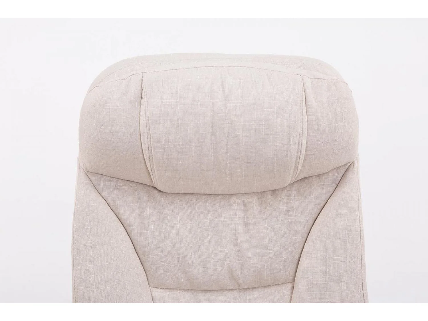 Chaise de bureau - Tissu - Crème - XL Troy