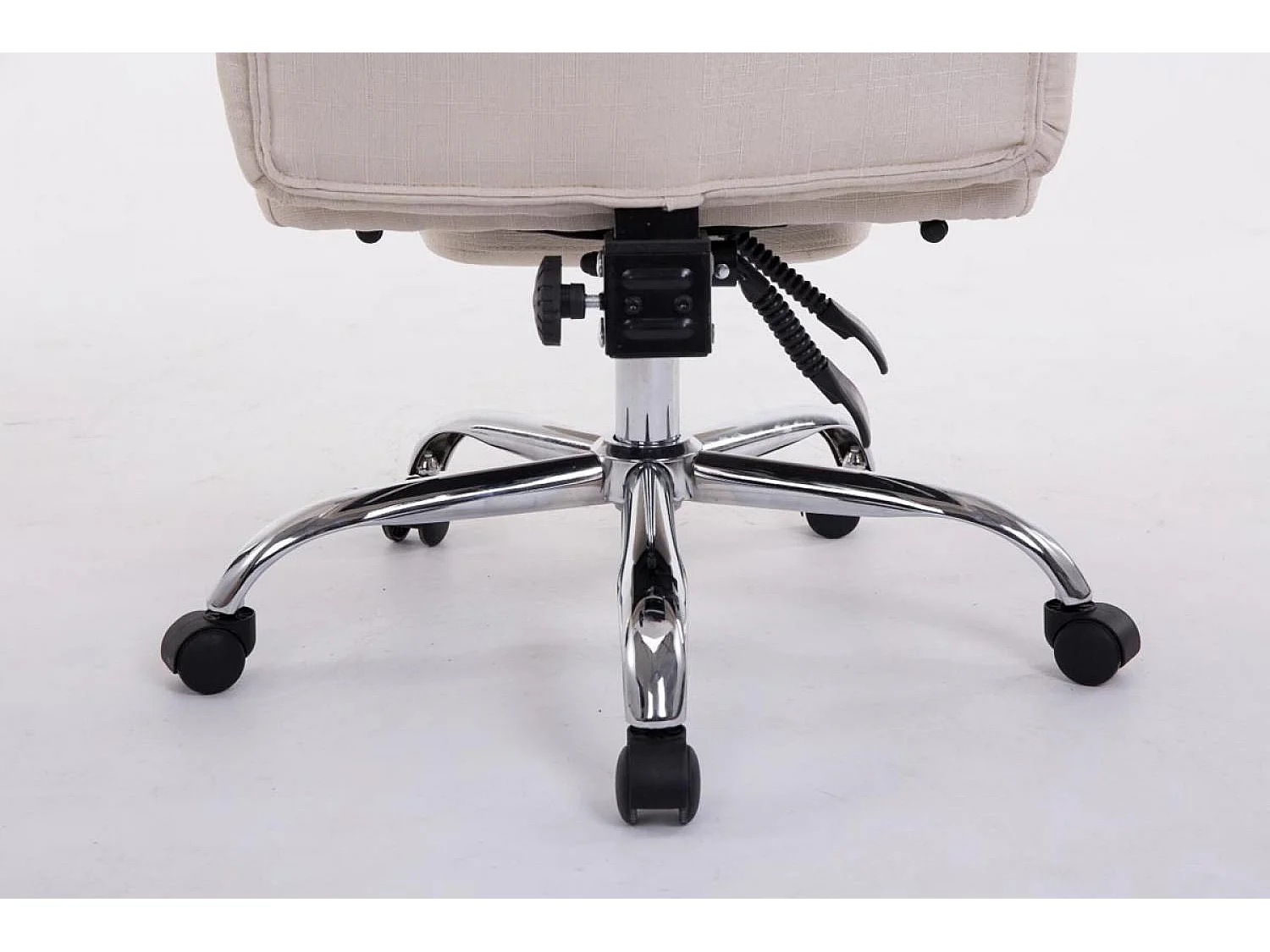 Chaise de bureau - Tissu - Crème - XL Troy