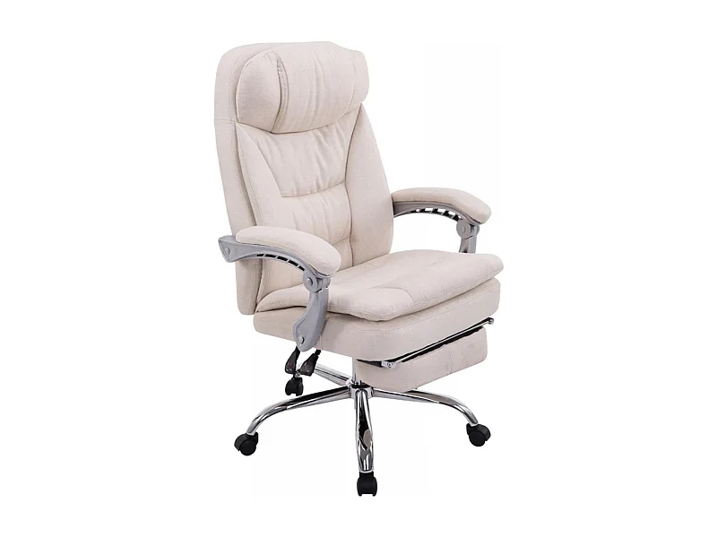 Bürosessel - Stoff - creme - XL Troy