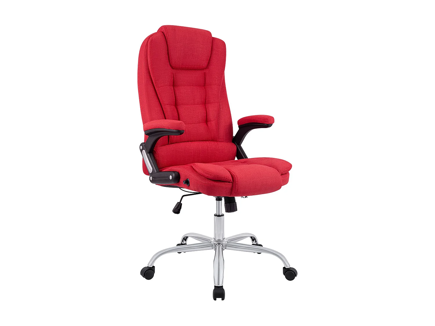 Chaise de bureau - Tissu - Rouge - Thor