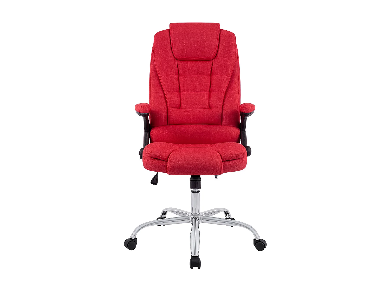 Chaise de bureau - Tissu - Rouge - Thor