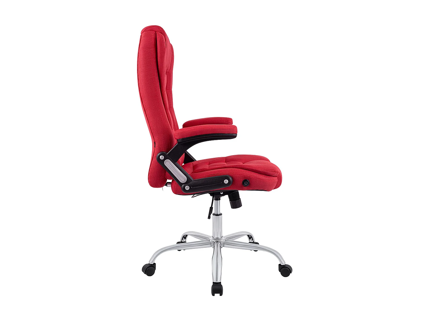 Chaise de bureau - Tissu - Rouge - Thor