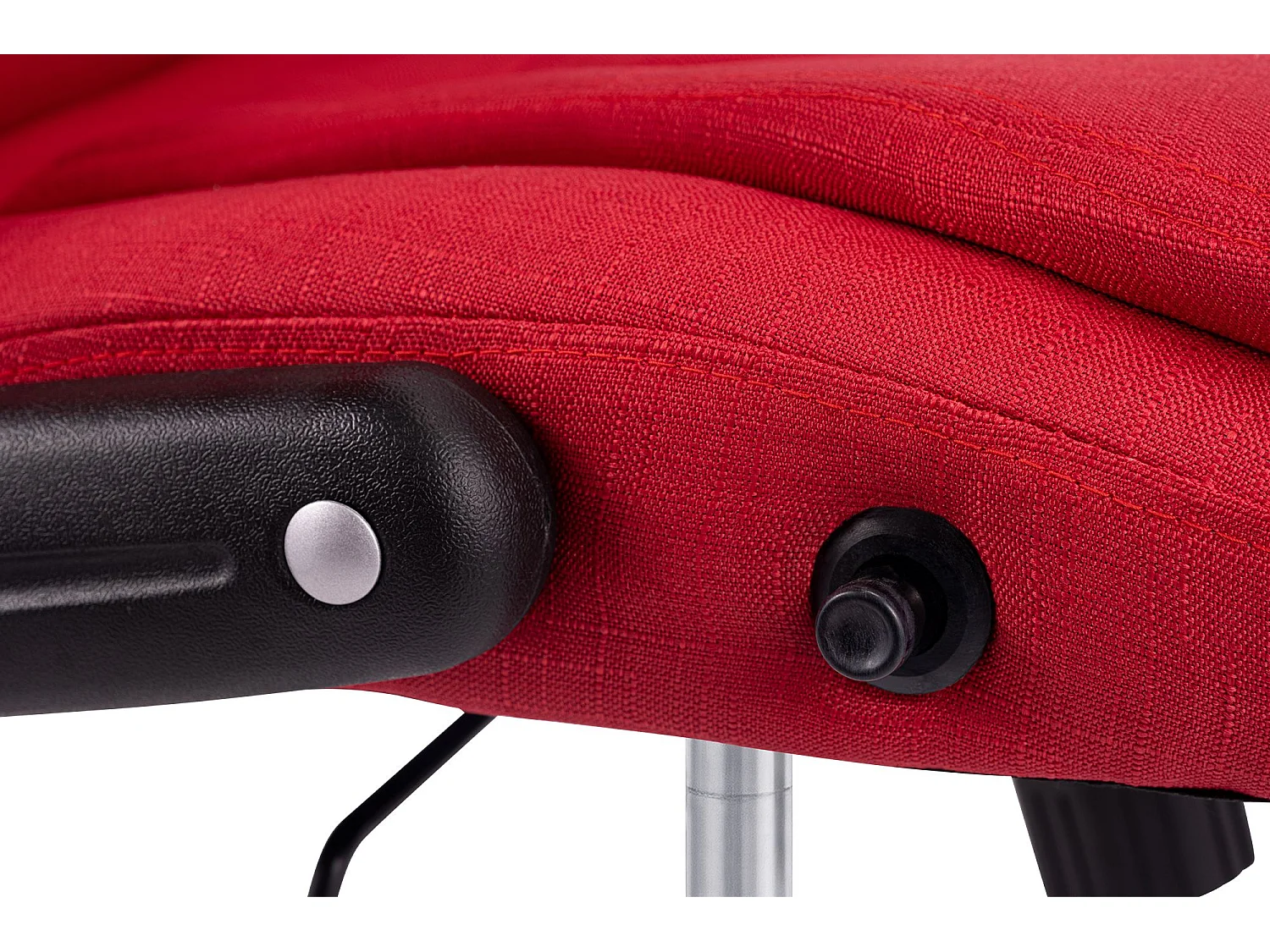 Chaise de bureau - Tissu - Rouge - Thor