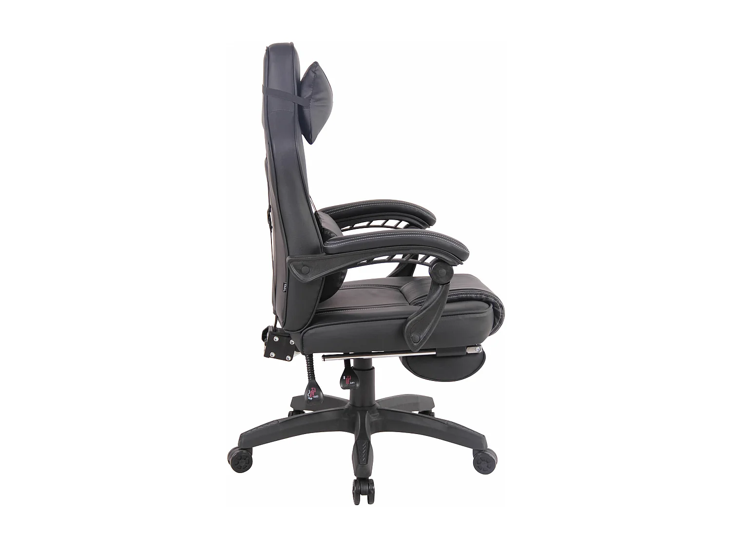 Bürosessel - Kunstleder & Kunststoff - schwarz/schwarz - Heat