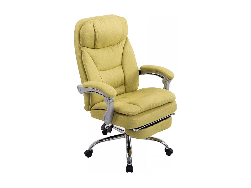 Chaise de bureau - Tissu - Vert - XL Troy