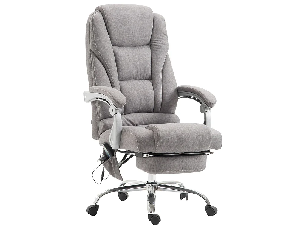Chaise de bureau - Tissu - Gris - Pacific