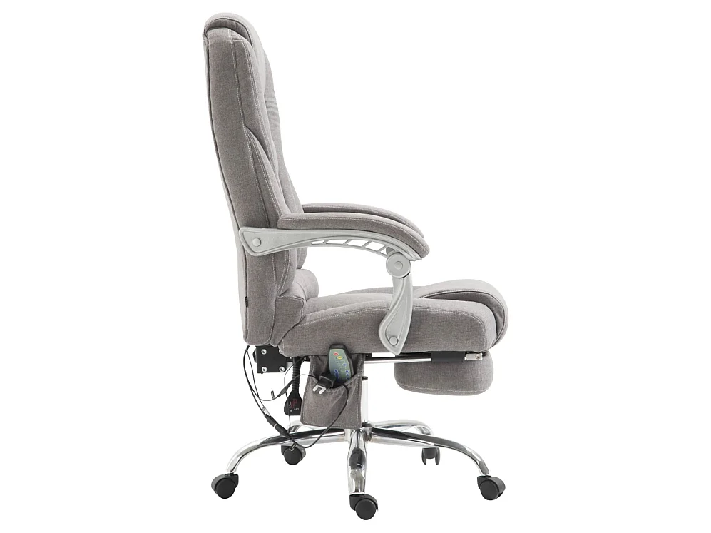 Chaise de bureau - Tissu - Gris - Pacific