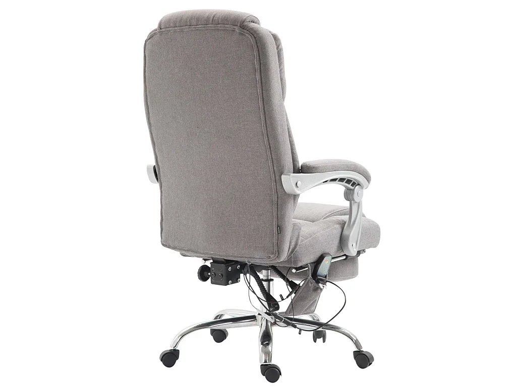Chaise de bureau - Tissu - Gris - Pacific