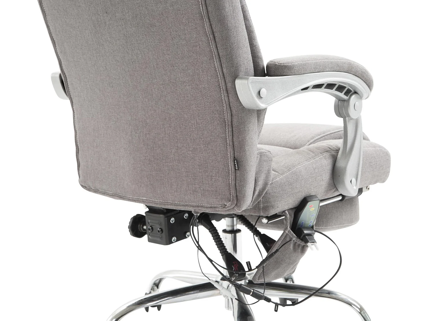 Chaise de bureau - Tissu - Gris - Pacific