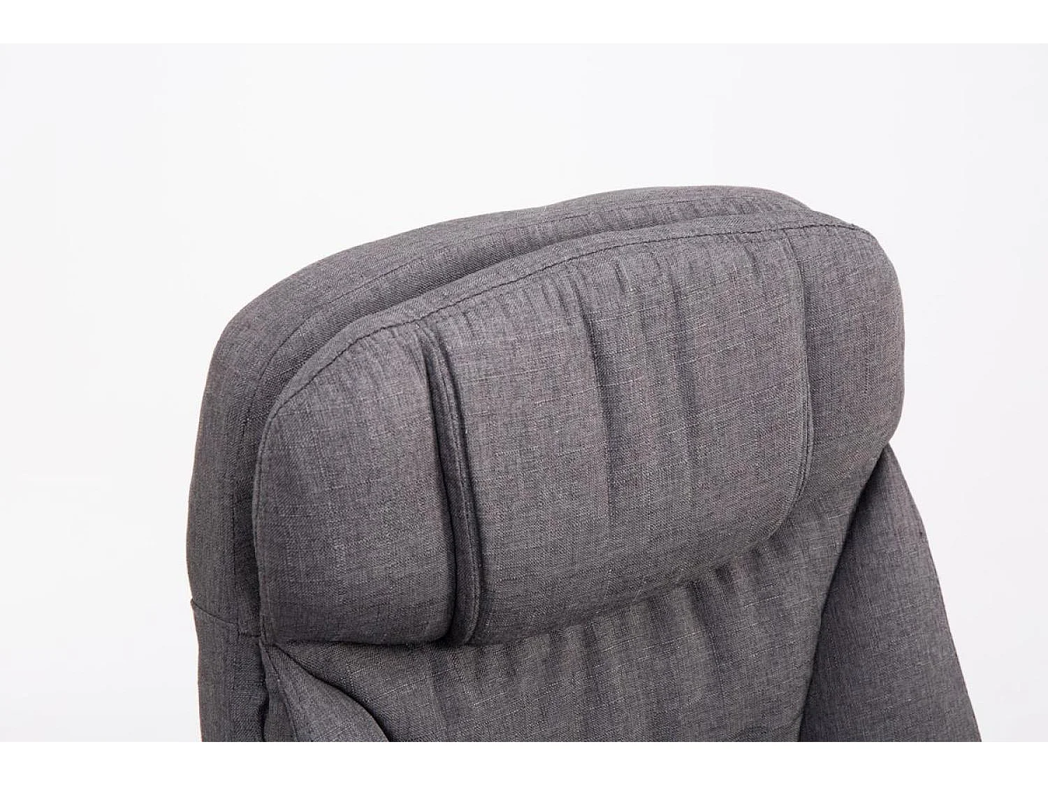 Chaise de bureau - Tissu - Gris foncé - XL Troy