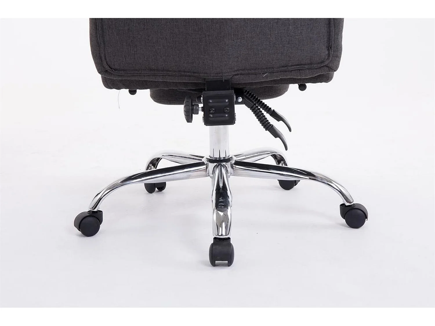 Chaise de bureau - Tissu - Gris foncé - XL Troy