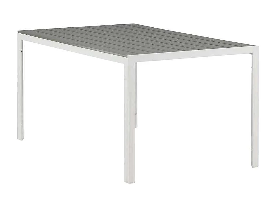 Break eettafel tuin witgrijs.