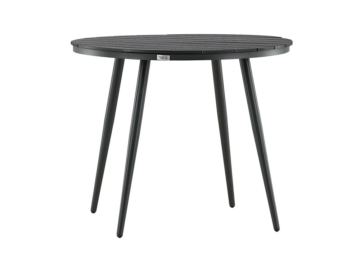 Table de Jardin Ronde "Break" 90cm Noir