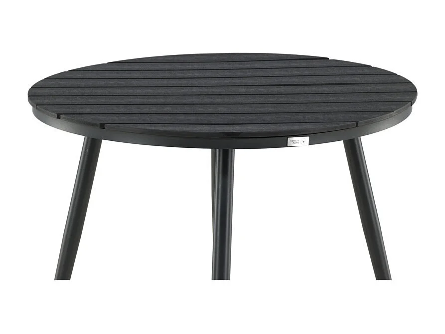 Table de Jardin Ronde "Break" 90cm Noir