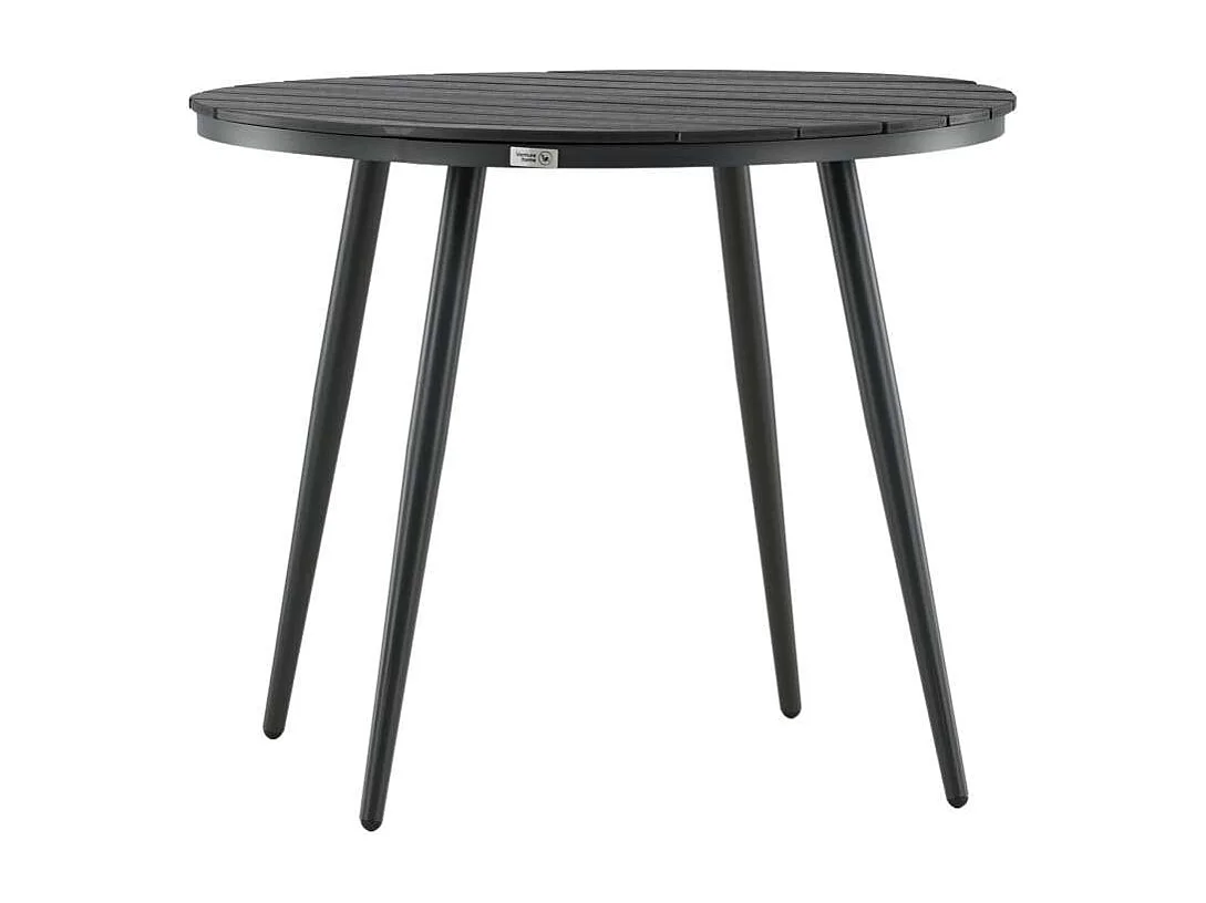 Table de Jardin Ronde "Break" 90cm Noir