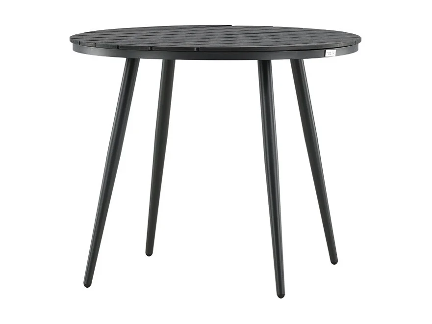 Break eettafel tuin Ø90cm zwart.