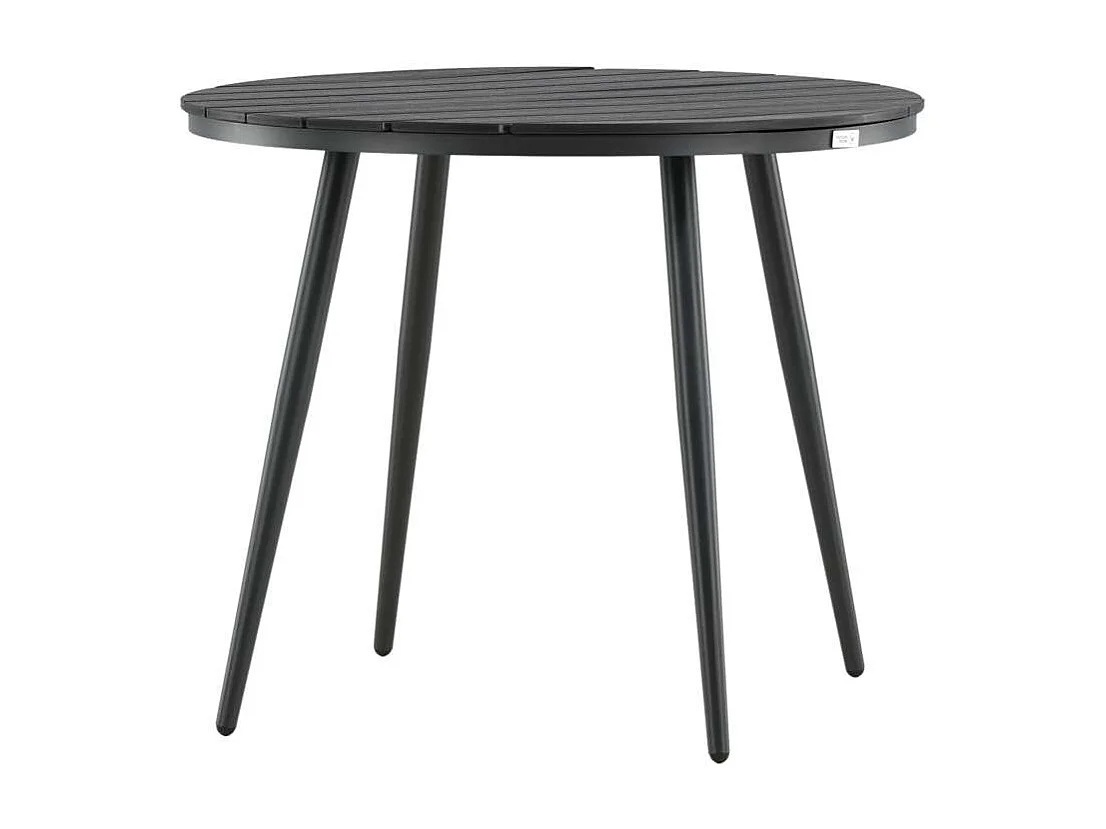 Break eettafel tuin Ø90cm zwart.