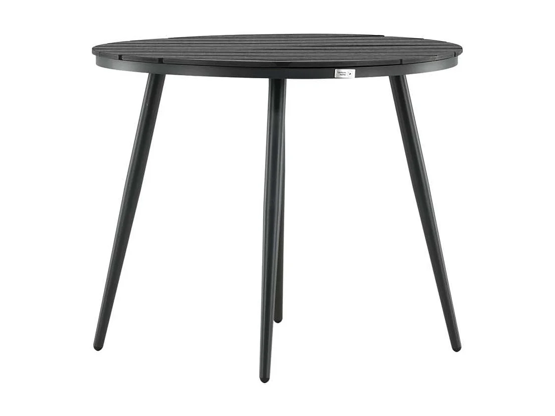 Break eettafel tuin Ø90cm zwart.