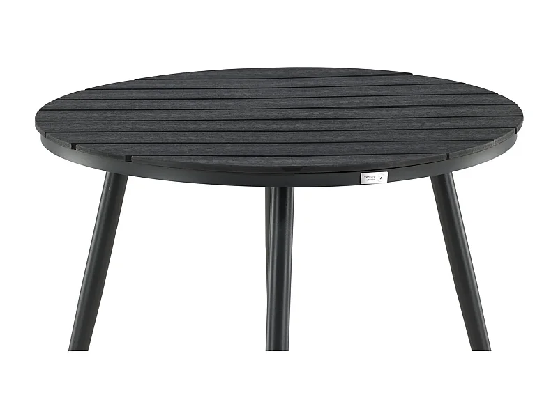 Table de Jardin Ronde "Break" 90cm Noir