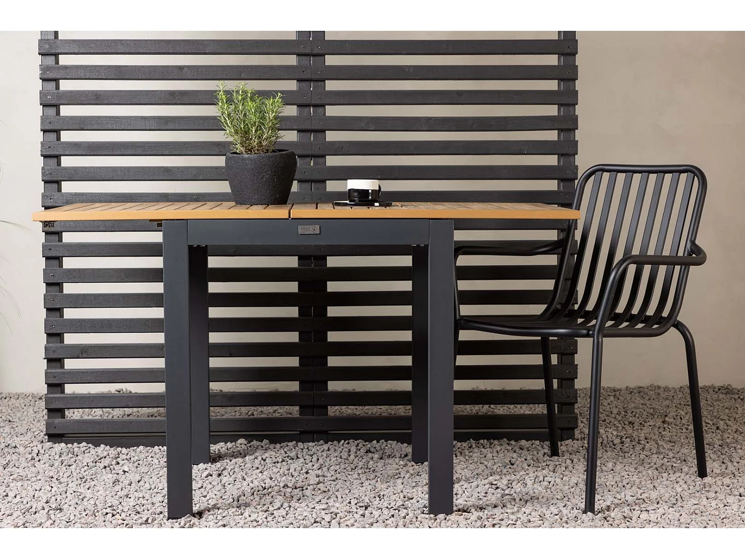 Table de Jardin Extensible "Diego" 70-132cm Naturel