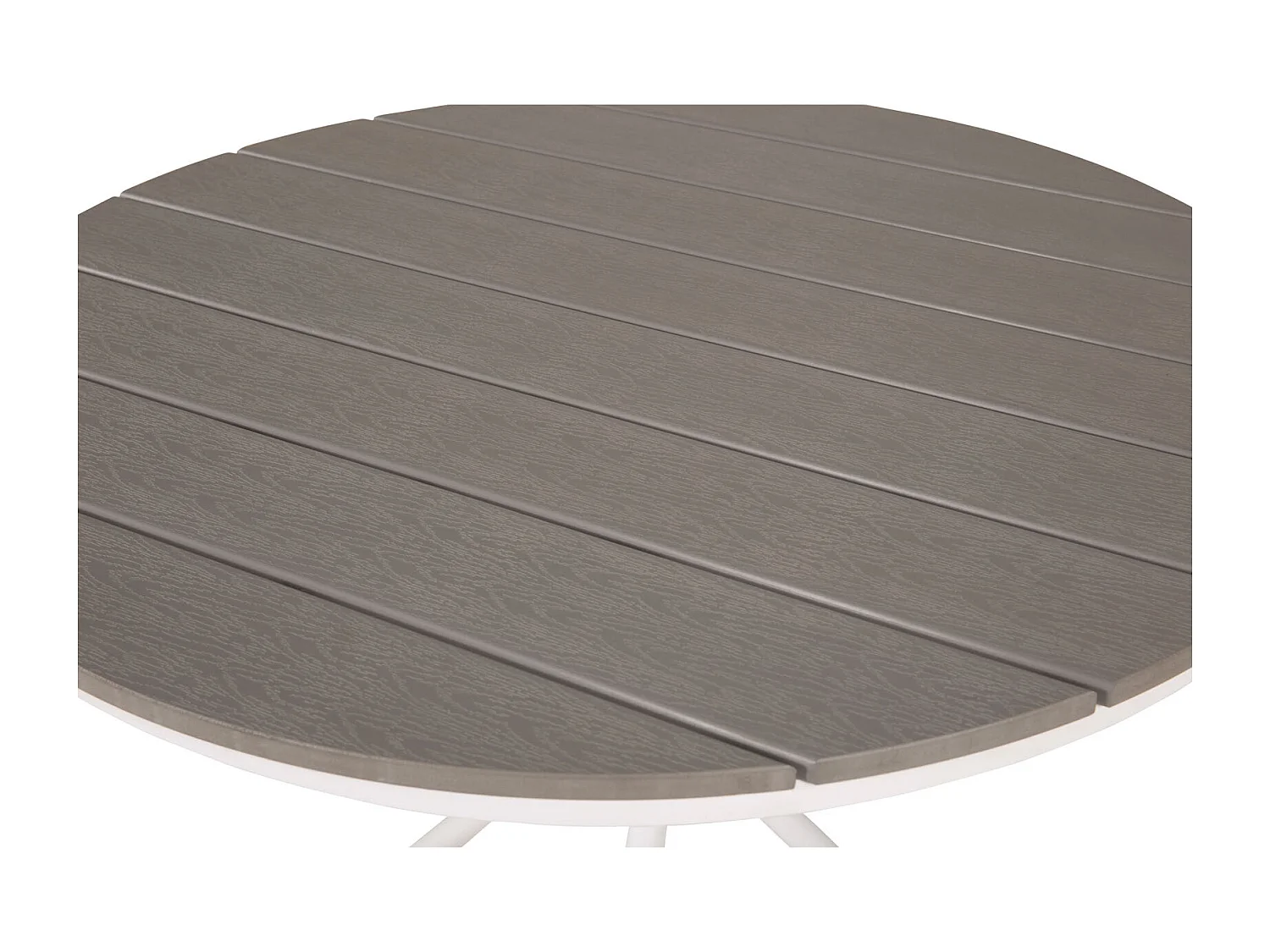 Parma salontafel tuin Ø90cm grijs-wit.