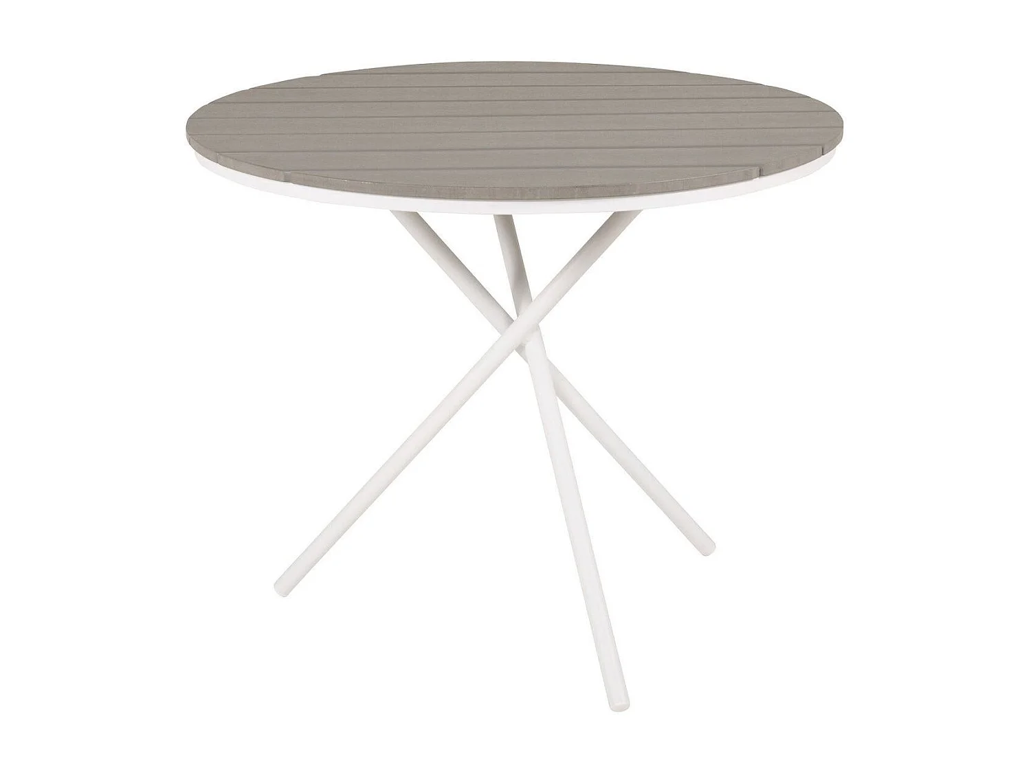 Table de Jardin Ronde "Parma" 90cm Gris