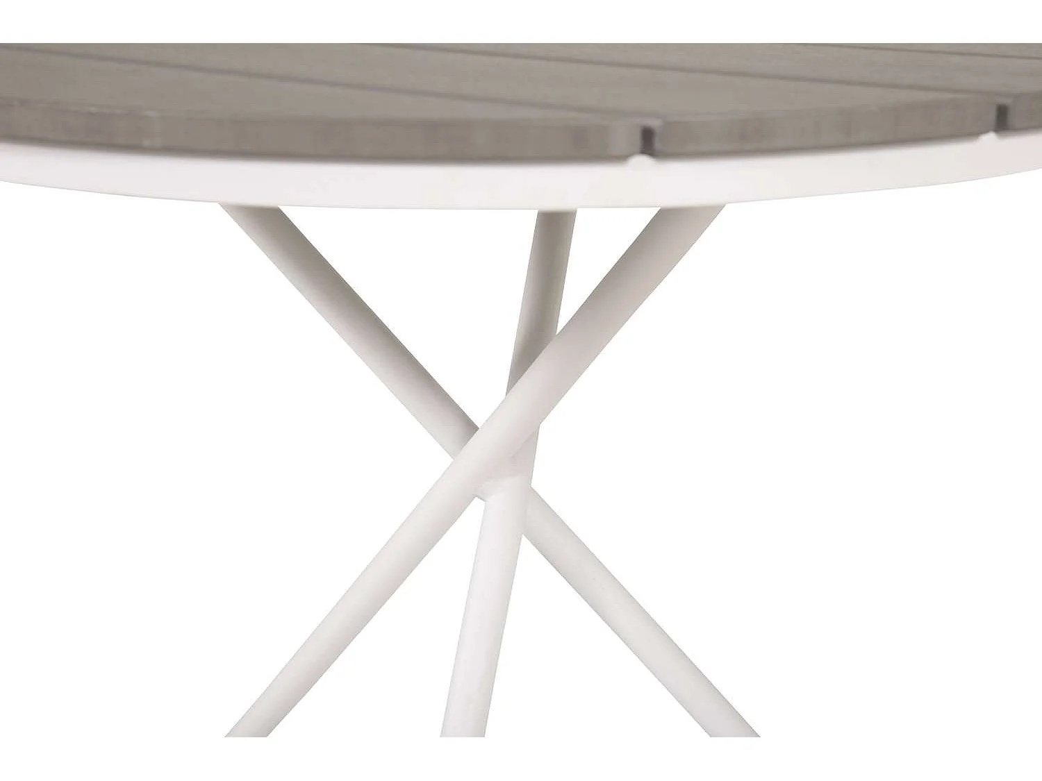 Parma salontafel tuin Ø90cm grijs-wit.