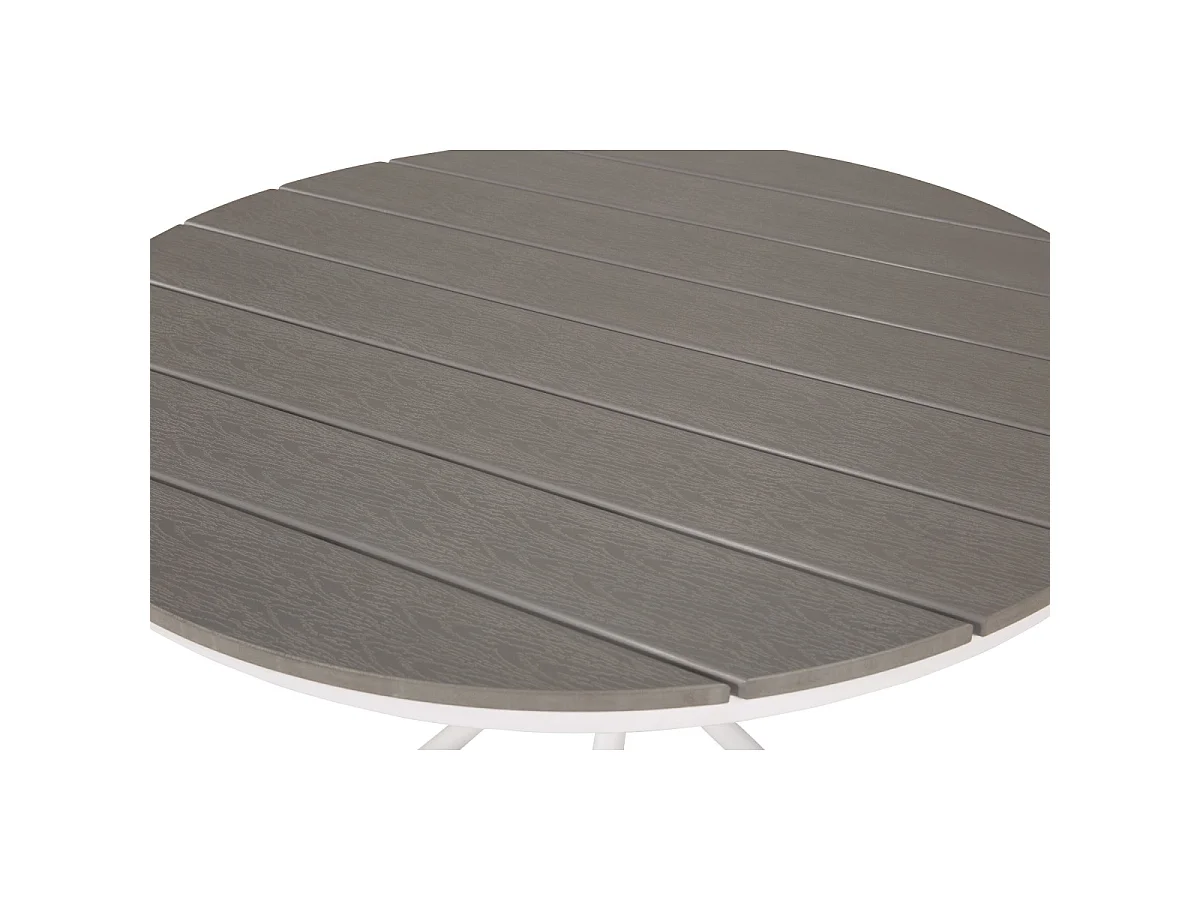 Table de Jardin Ronde "Parma" 90cm Gris