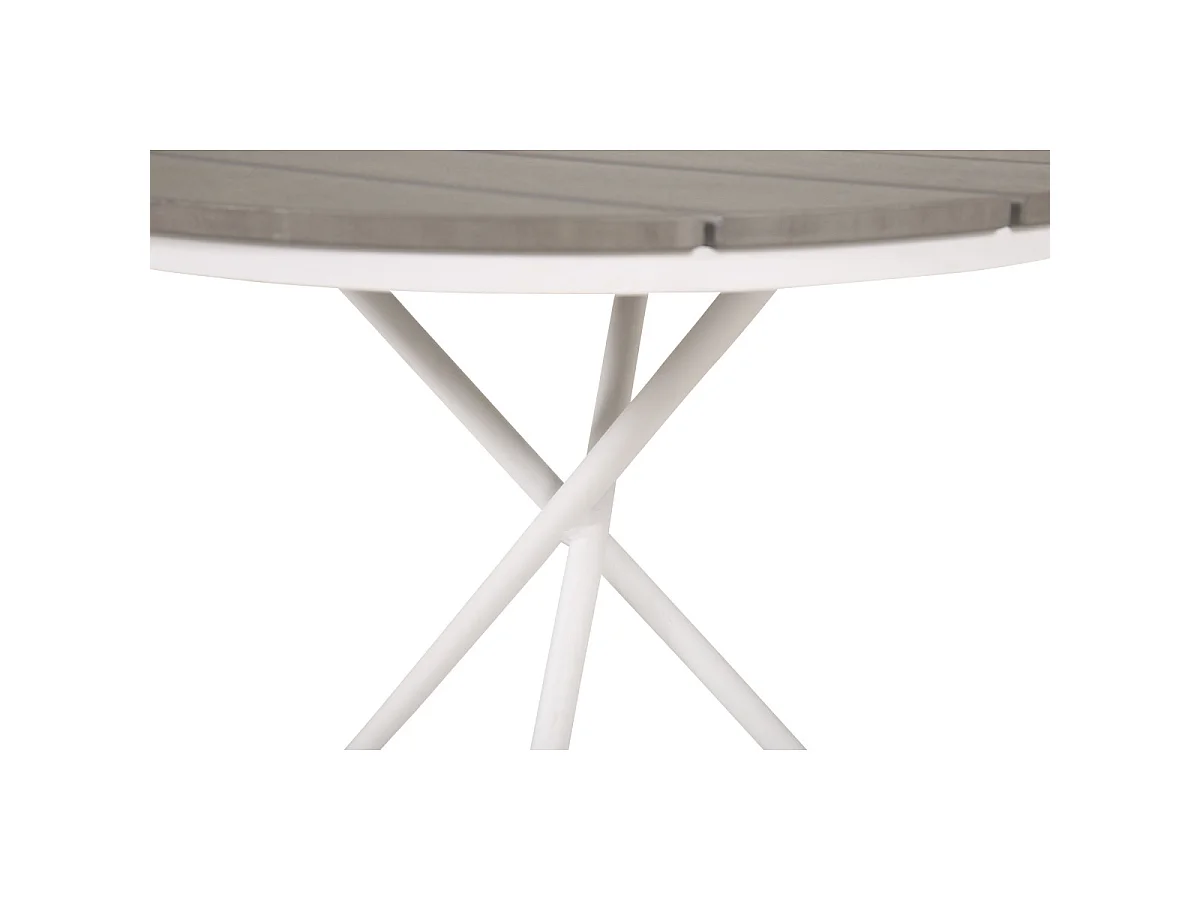 Table de Jardin Ronde "Parma" 90cm Gris