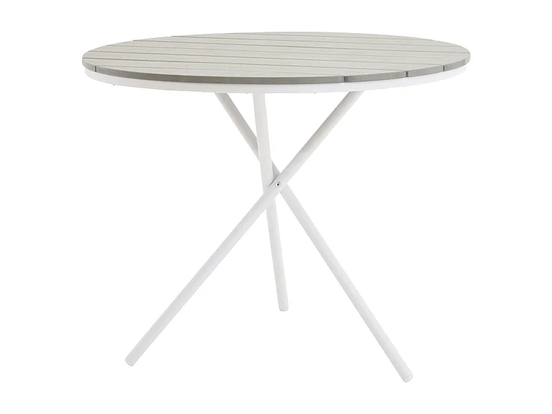 Table de Jardin Ronde "Parma" 90cm Gris