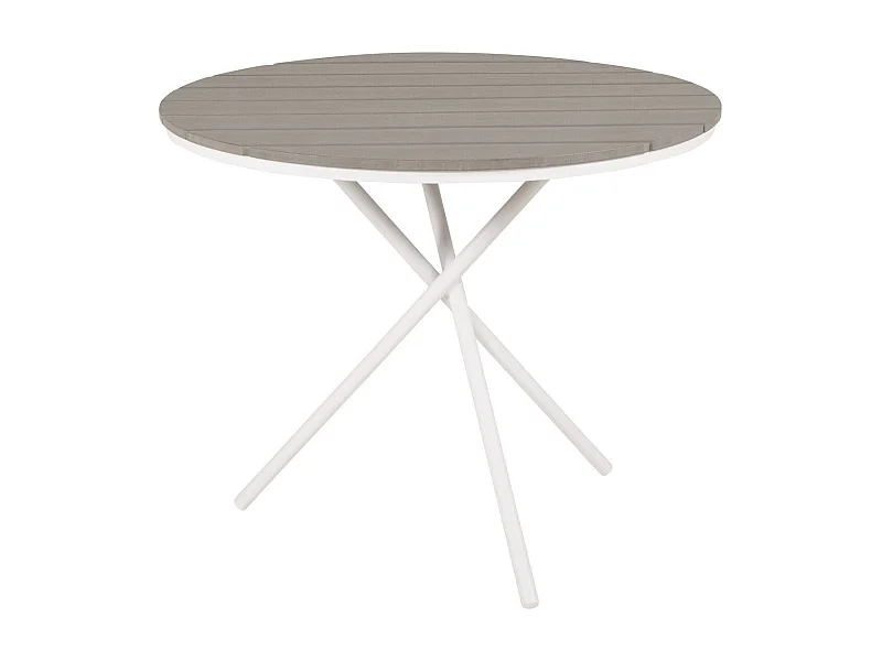 Parma salontafel tuin Ø90cm grijs-wit.