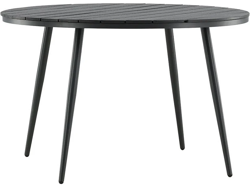 Break eettafel tuin Ø120cm zwart.