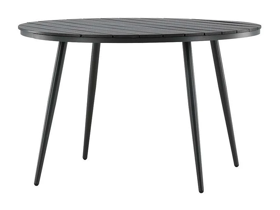 Break eettafel tuin Ø120cm zwart.