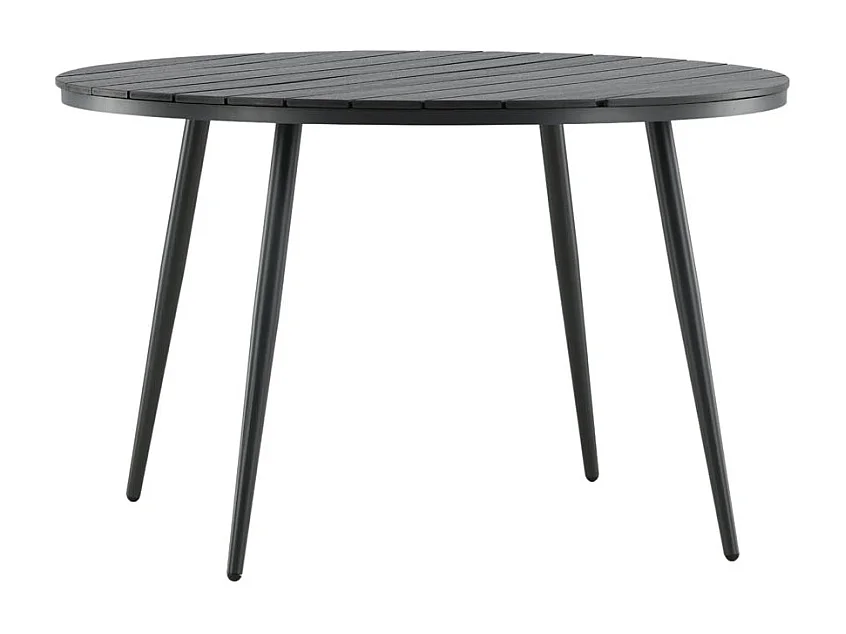 Table de Jardin Ronde "Break" 120cm Noir