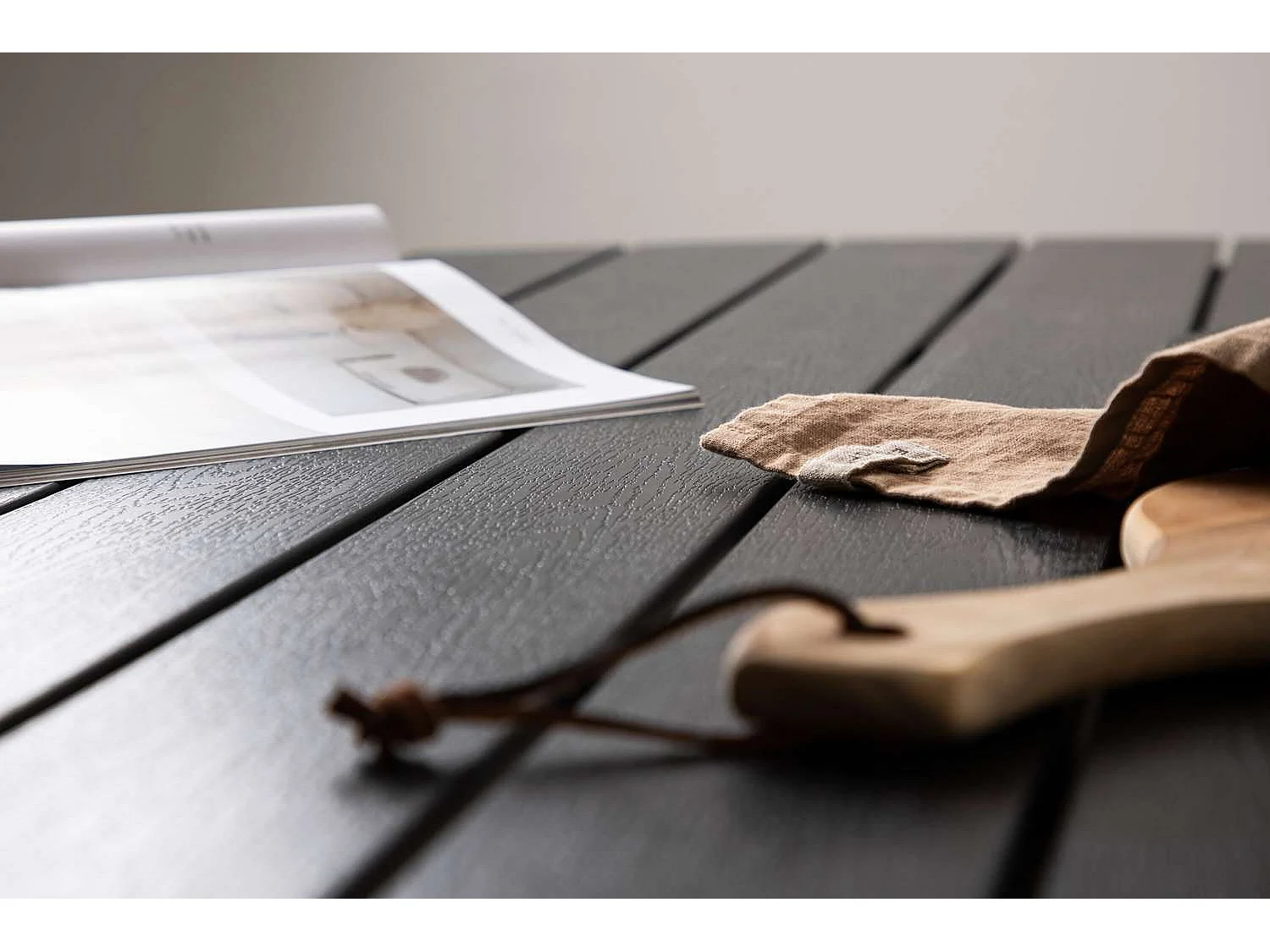 Table de Jardin Ronde "Break" 120cm Noir