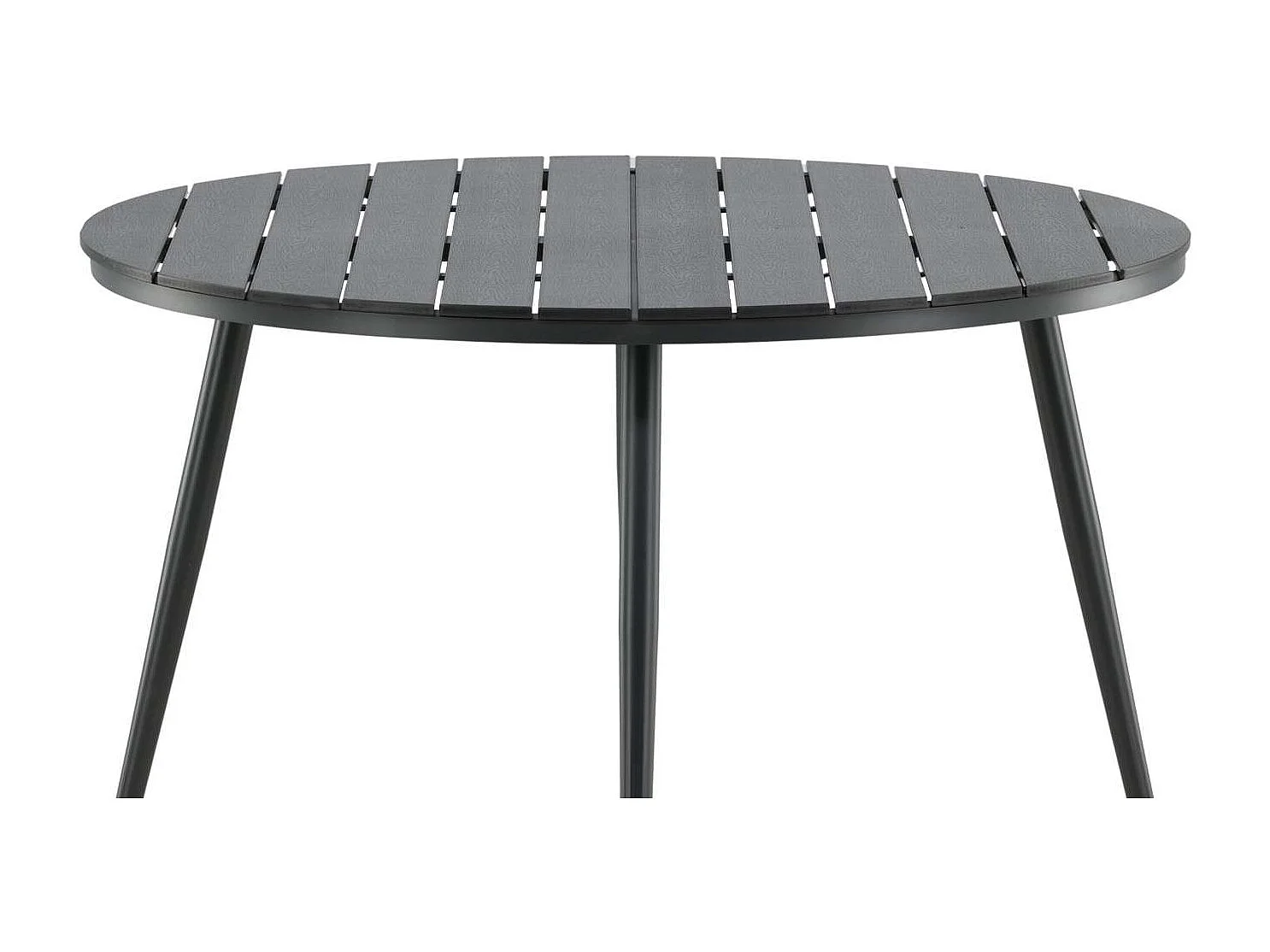 Table de Jardin Ronde "Break" 120cm Noir