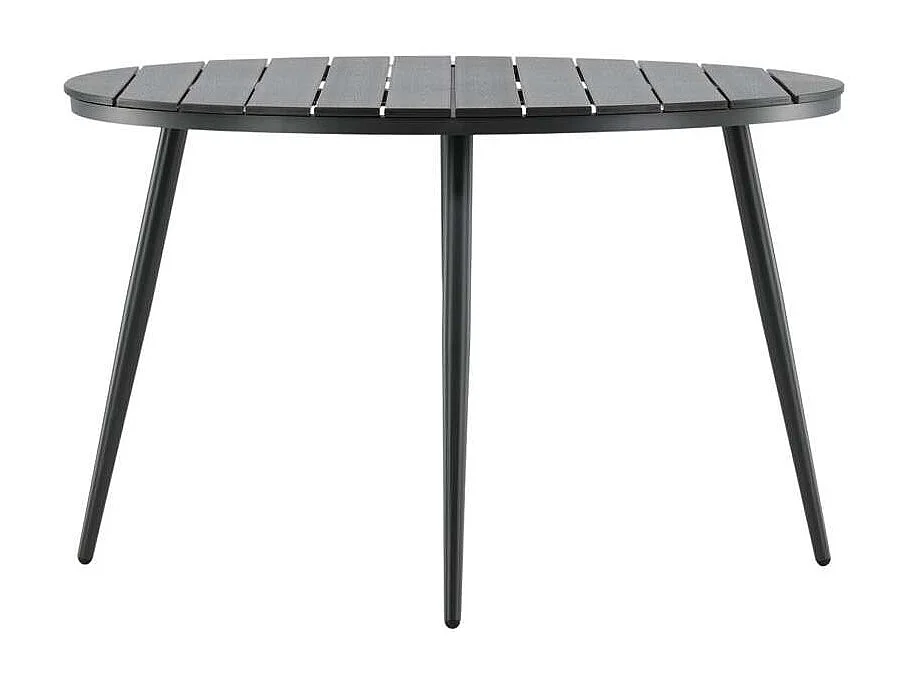 Table de Jardin Ronde "Break" 120cm Noir