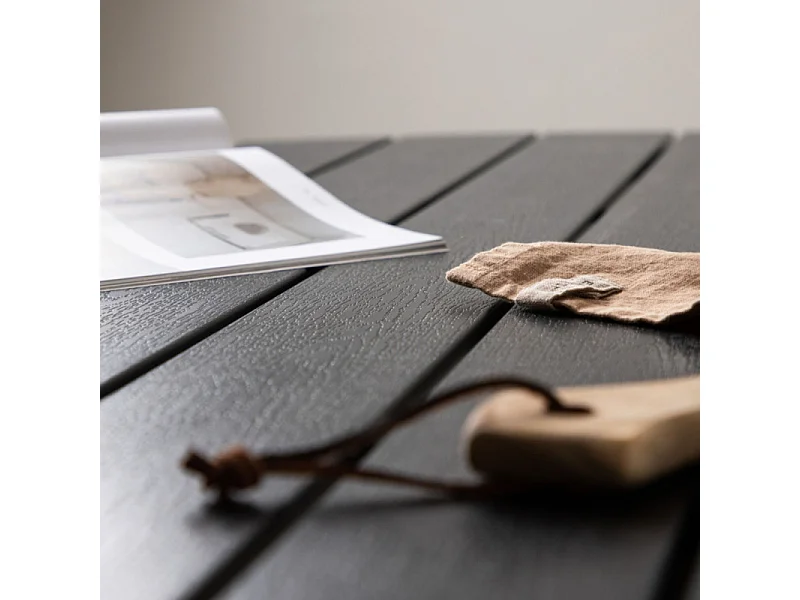 Table de Jardin Ronde "Break" 120cm Noir