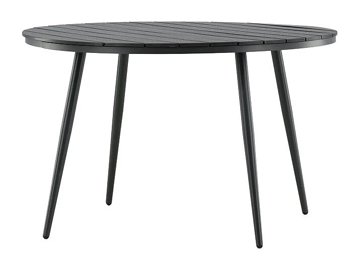 Break eettafel tuin Ø120cm zwart.