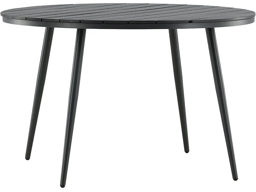 Break Table de salle à manger Ø 120 cm, noir.