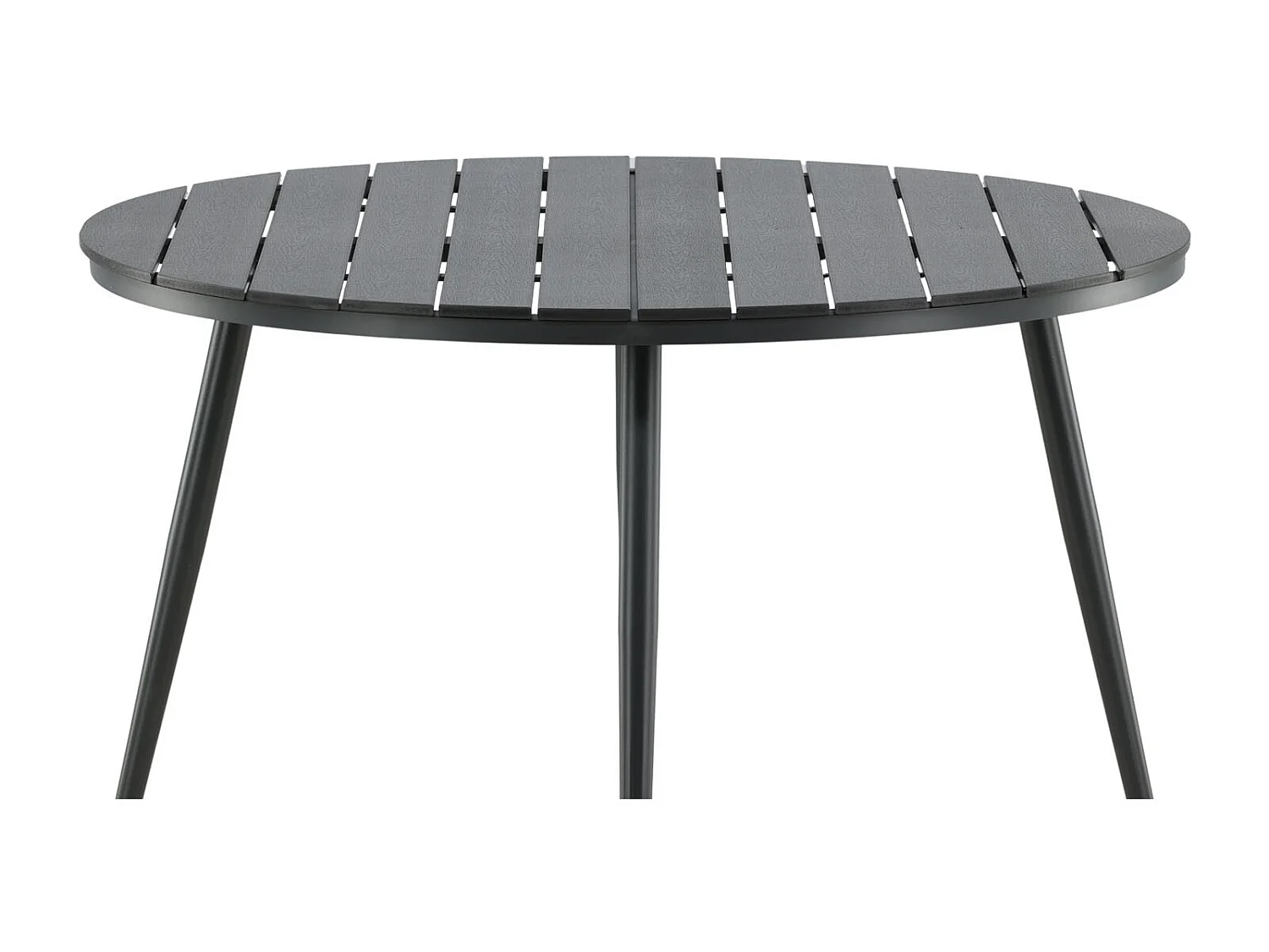 Break Table de salle à manger Ø 120 cm, noir.