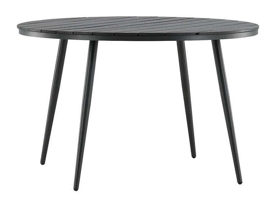 Break Table de salle à manger Ø 120 cm, noir.