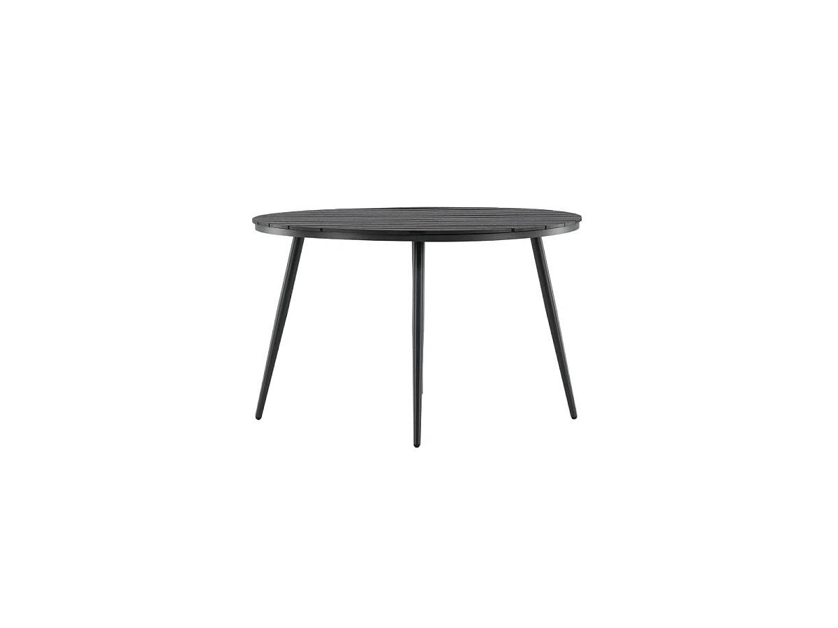 Break eettafel tuin Ø120cm zwart.