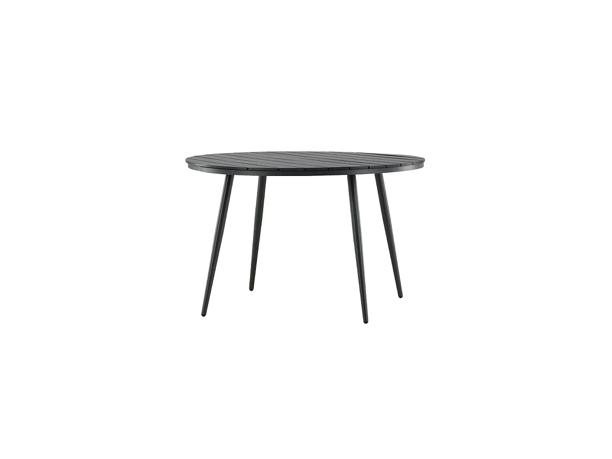 Break eettafel tuin Ø120cm zwart.