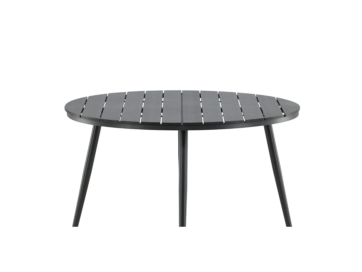 Break eettafel tuin Ø120cm zwart.