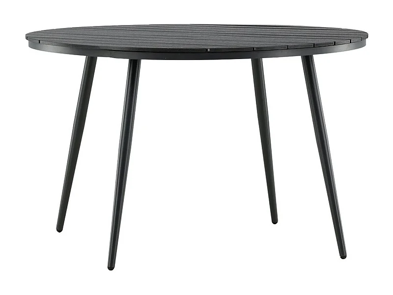 Table de Jardin Ronde "Break" 120cm Noir
