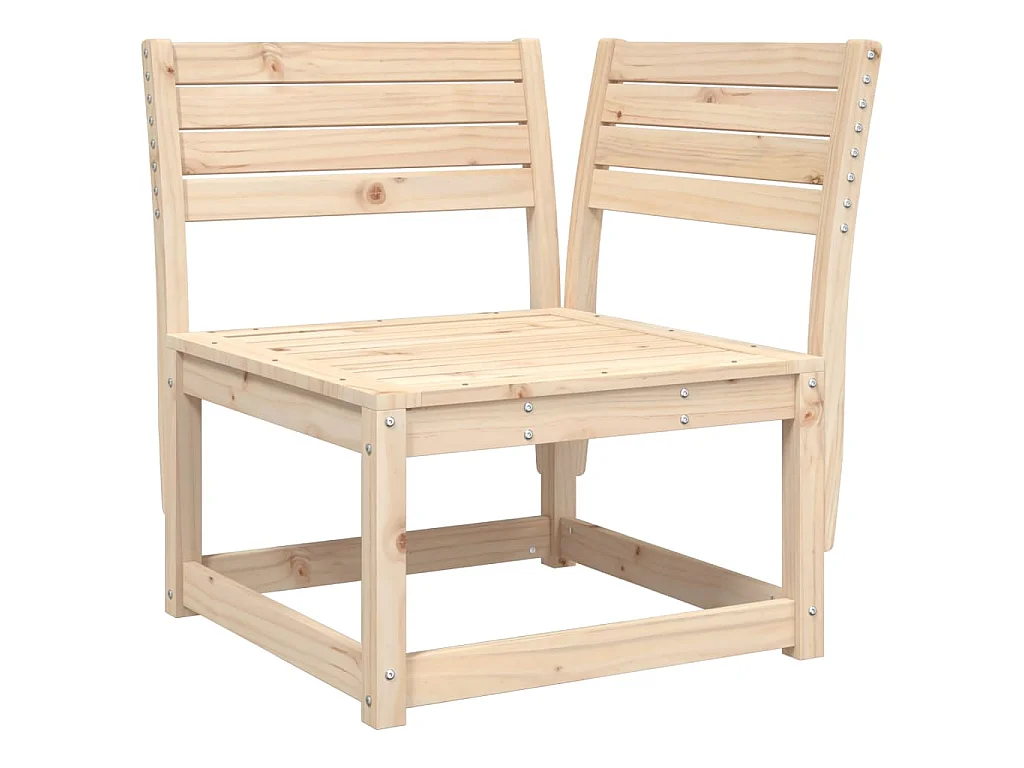 Canapé d'angle de jardin 73x73x78cm bois pin massif
