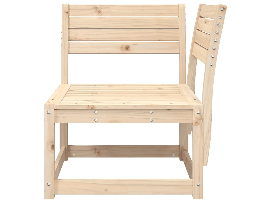 Canapé d'angle de jardin 73x73x78cm bois pin massif